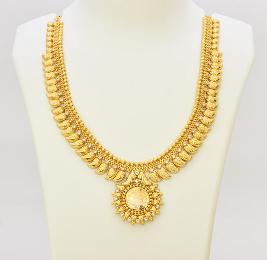 White Coin Laxmi Elegant Necklace - S07314